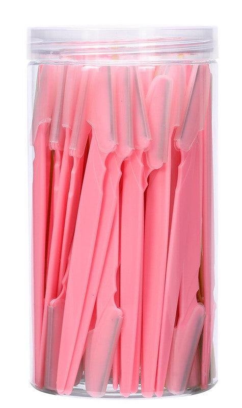 40-Piece Eyebrow Razor & Dermaplaning Tool Set(Pink) V888-ELOSUNG29032