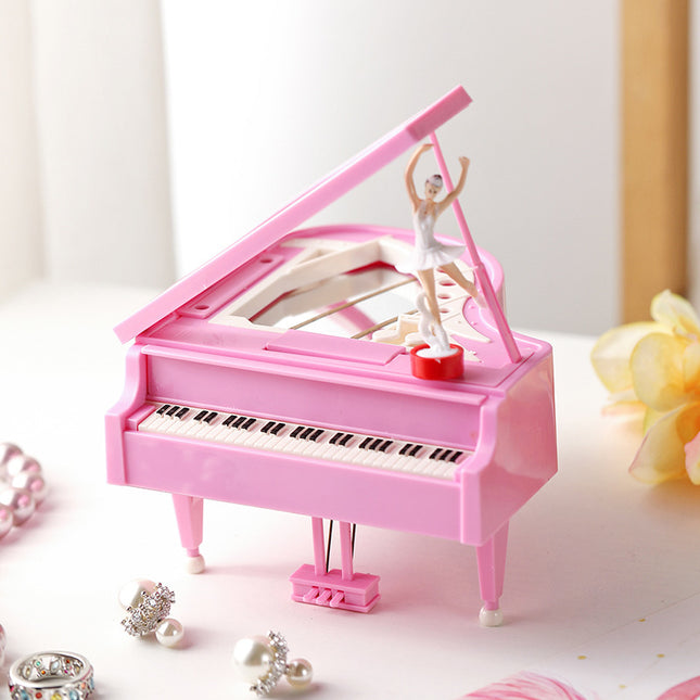 Classical Grand Piano Music Box with Dancing Ballerina(Dancing girl version