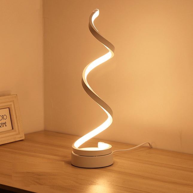 Modern Spiral LED Table Lamp