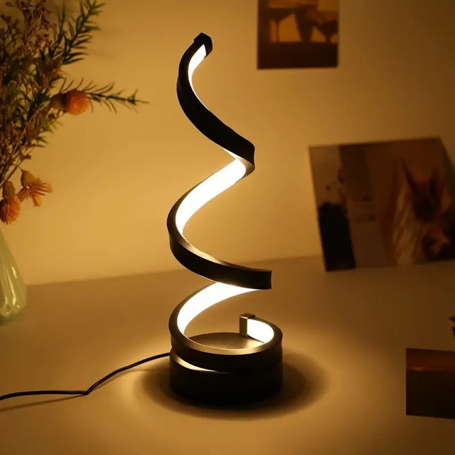 Modern Spiral LED Table Lamp – product detail