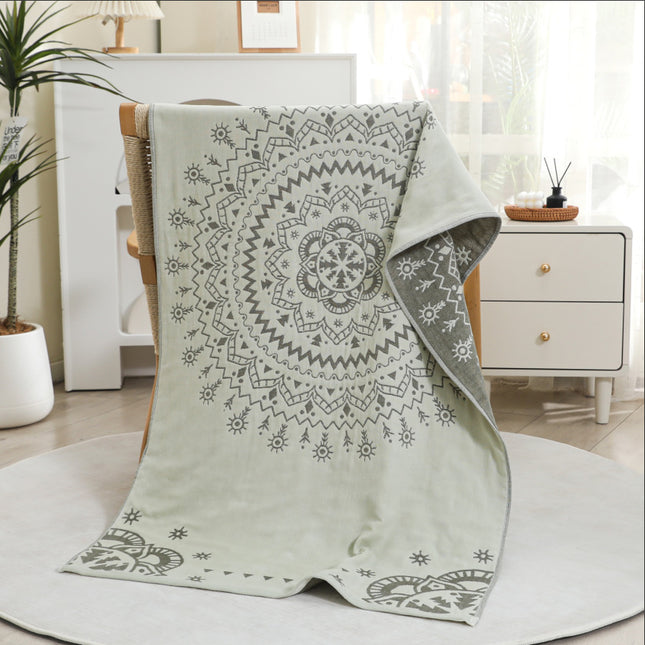 Premium Cartoon Animal Print Gauze Bath Towel