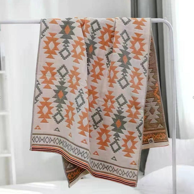 Premium Cartoon Animal Print Gauze Bath Towel