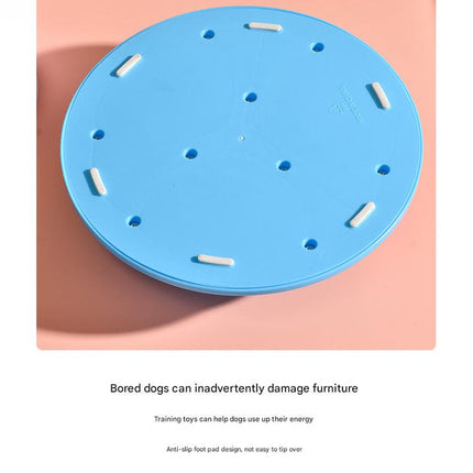 Interactive Dog Puzzle Feeder Toy - IQ Training & Slow Feeder with Anti-Skid Base(red)
