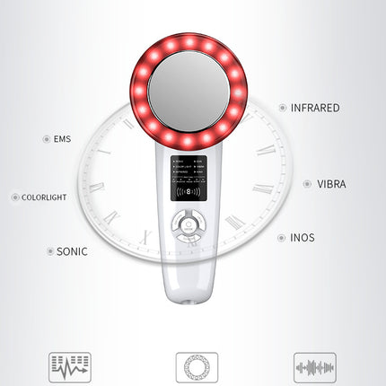 6-in-1 Ultrasonic Slimming & Beautifying RF Device - Body Sculpting & Skin Rejuvenation(black)