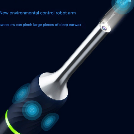 Smart Visual Ear Cleaner with HD Endoscope & Precision Tweezers - Safe for Adults & Children(Dark blue)
