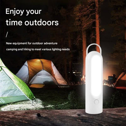 2-in-1 Portable LED Camping Lantern & Flashlight - USB Rechargeable, Dual Light Modes(Handle model pink)