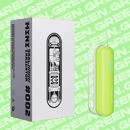 Mini Portable Oral Irrigator - IPX68 Waterproof, UV Sterilization, 3 Modes, Magnetic Charging(Green)