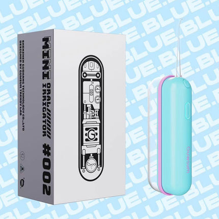 Mini Portable Oral Irrigator - IPX68 Waterproof, UV Sterilization, 3 Modes, Magnetic Charging(Blue)