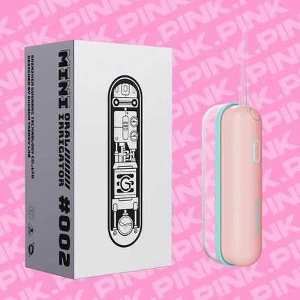 Mini Portable Oral Irrigator - IPX68 Waterproof, UV Sterilization, 3 Modes, Magnetic Charging(Pink)