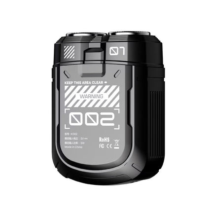 K002 Mini Electric Shaver - 3D Floating Head, IPX7 Waterproof, Type-C Charging, 70 Min Runtime Product Description(Black)