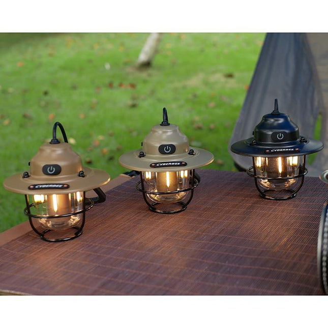 Retro LED Camping Lantern with Multiple Light Modes – product detail