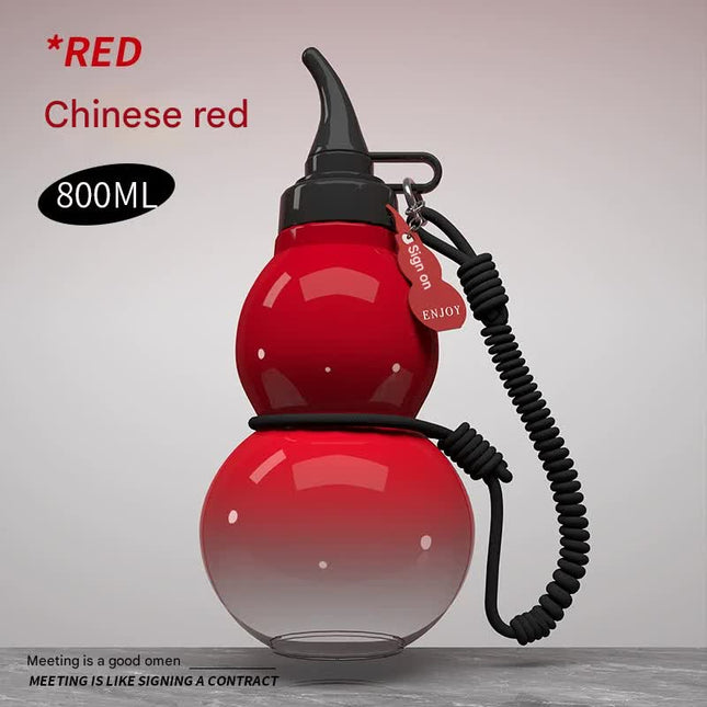 Unique Gourd-Shaped Sports Water Bottle