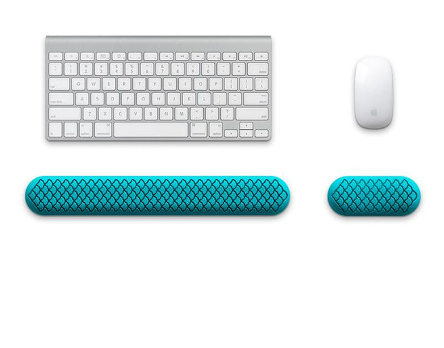 Ergonomic Keyboard & Mouse Wrist Rest Set