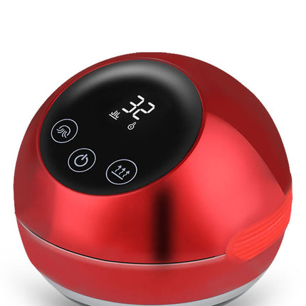 Smart Electric Cupping & Gua Sha Massager with Red Light Therapy & Magnetic Stones - 5 Levels, Rechargeable(red)