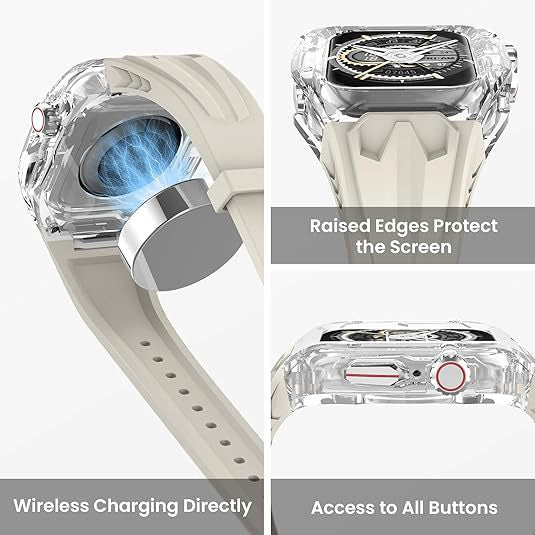 Transparent PC Plus TPU Sports Watch Strap & Case for Smart Watch – product detail