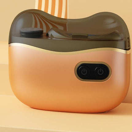 Electric Nail Clipper & Grinder - 2-in-1 Automatic Trimmer with 2 Speeds, Type-C Charging, Safe for All Ages(Orange)