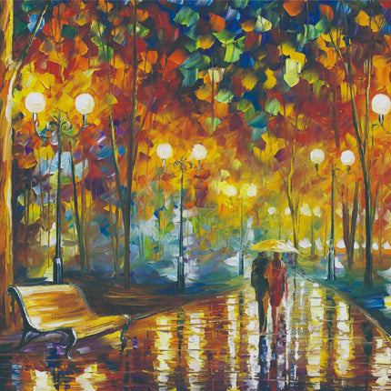 Walking puzzle in the rain