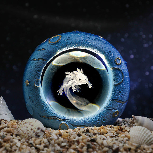 Celestial Ring LED Crystal Ball Lamp