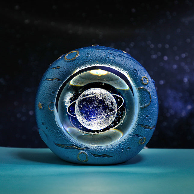 Celestial Ring LED Crystal Ball Lamp