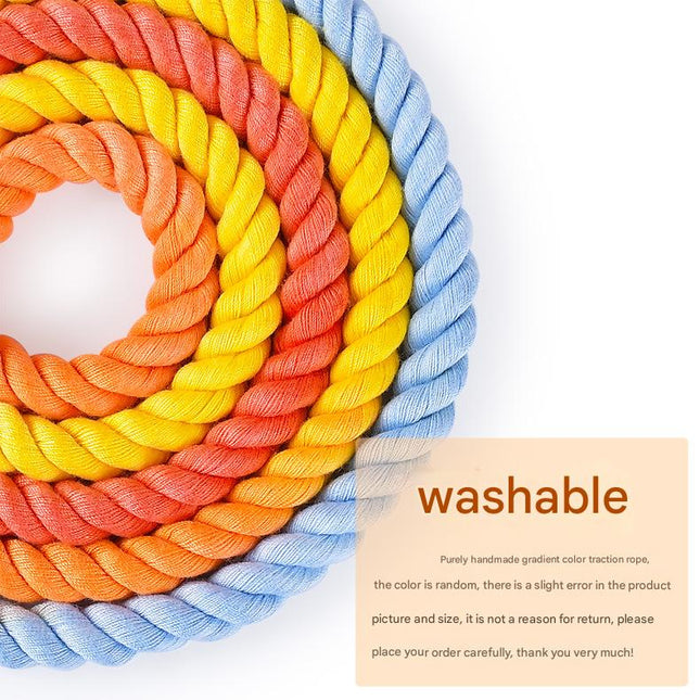 Handmade Gradient Rope Dog Collar & Leash Set – product detail