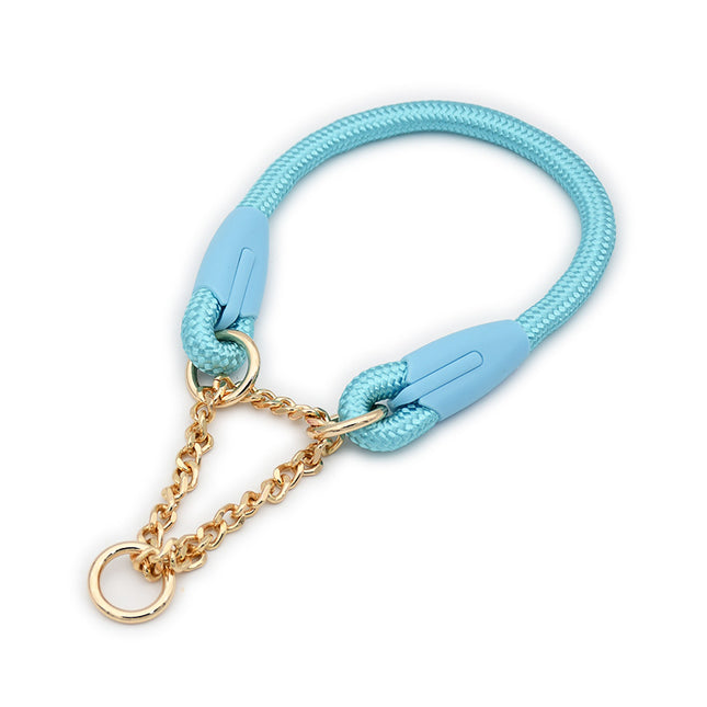 Blue Durable Nylon P-Collar Dog Training Set – product detail
