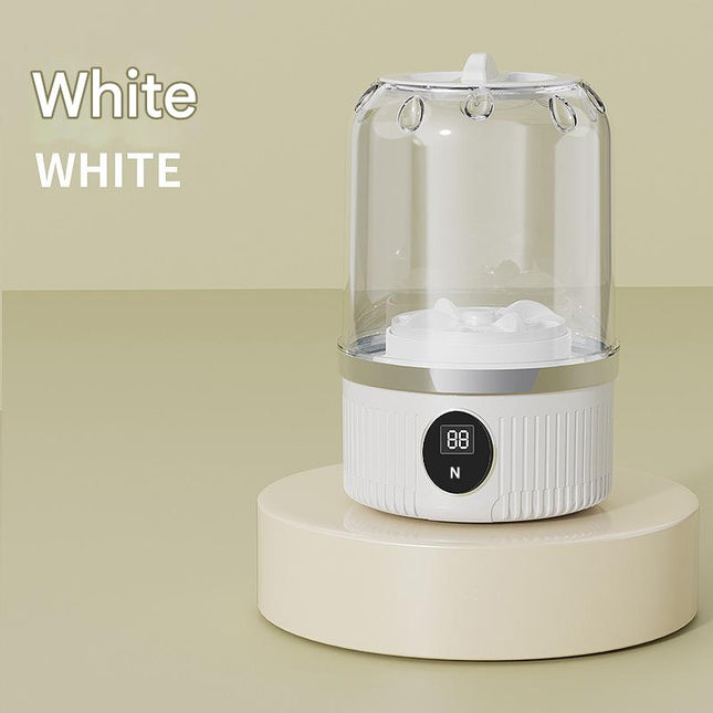 White Travel-Friendly Mini Washing Machine