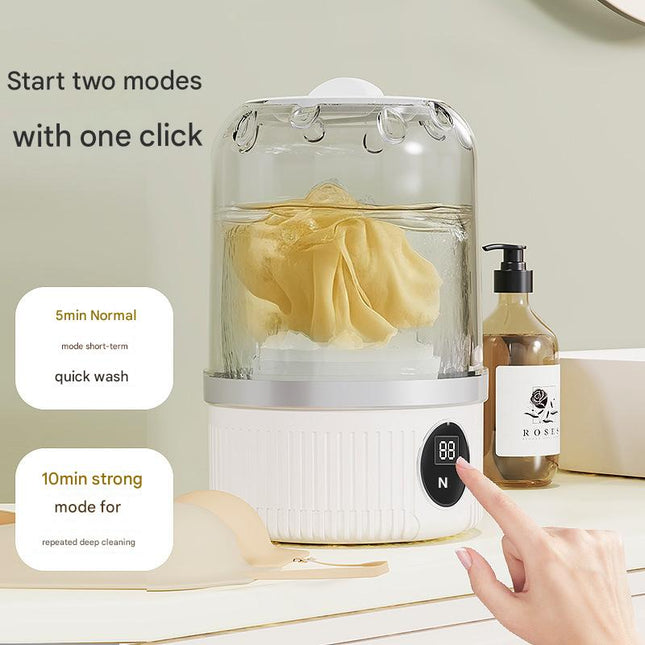 White Travel-Friendly Mini Washing Machine – product detail