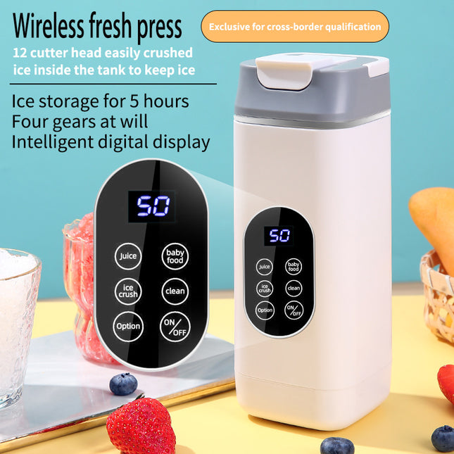 White Rechargeable Travel Blender Cup – product detail