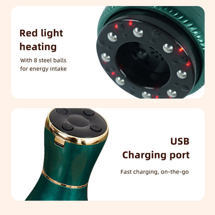 Green Portable Electric Cupping Therapy Device - Adjustable Intensity & Heat