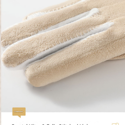 Pink Elegant Women's Wool Blend Winter Gloves - Cozy Fleece-Lined Touchscreen Warmth