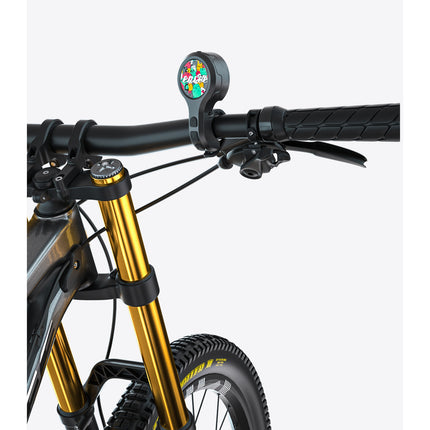 Black Style E Ultra-Loud Electric Bike Horn - 130dB USB Rechargeable, IPX6 Waterproof, Easy Mount Bicycle Safety Bell