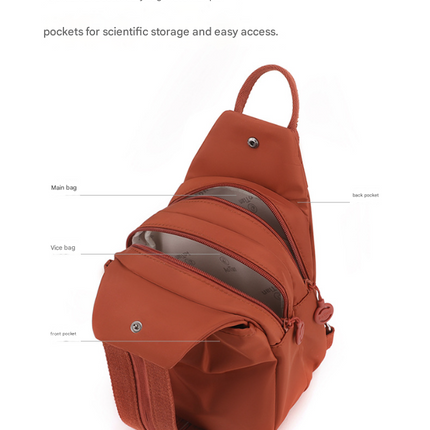 Black Versatile Women's Convertible Mini Backpack & Sling Bag - Stylish Anti-Theft Oxford Cloth Daypack, Fits 9.7in iPad