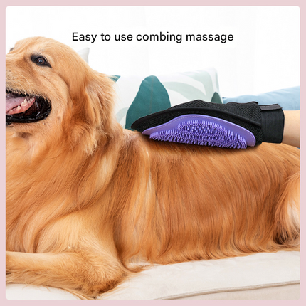 Green 3-Pack Gentle Pet Grooming Glove - Deshedding, Bathing & Massage Mitt for Dogs & Cats, Breathable & Adjustable