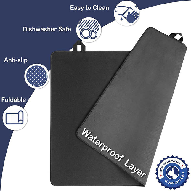 Black Premium Heat Resistant Stovetop Protector Mat