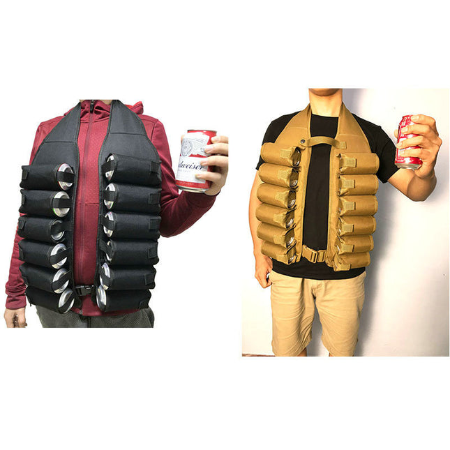 Black Ultimate 12-Can Beverage Carrier Vest – product detail