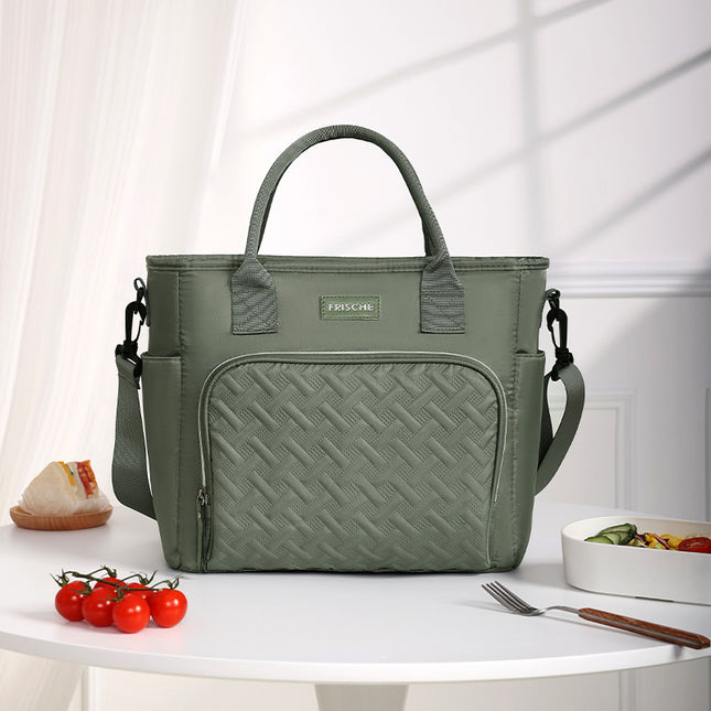 Green Chic Insulated Lunch Tote Bag