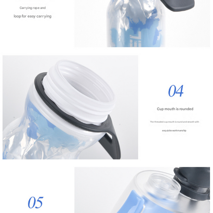 Red 500ML Insulated Sports Water Bottle with Cooling Mist - Triple-Layer Design Keeps Drinks Cold for Hours - Portable PE Misting Bottle