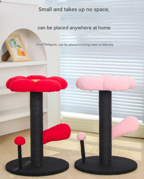 Red and Black Adorable Flower Cat Tree – product detail