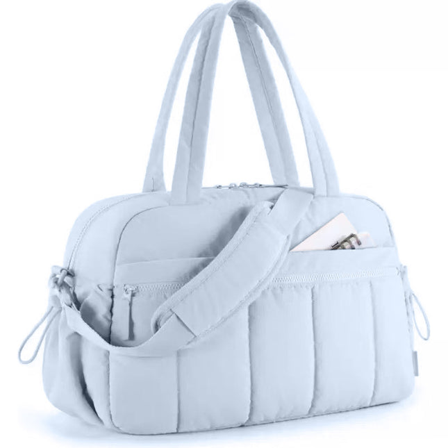 Light Blue Versatile Carry-On Travel Duffel Bag