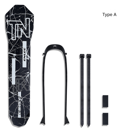 Style A Black Lightweight Bicycle Rear Mudguard