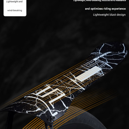Style B Black and Green Lightweight Bicycle Rear Mudguard - Adjustable PP5 Fender for MTB, Road & Folding Bikes (NOT for V-Brakes)