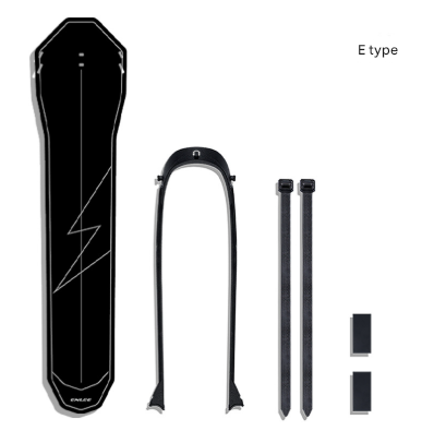 Style E Black Lightweight Bicycle Rear Mudguard