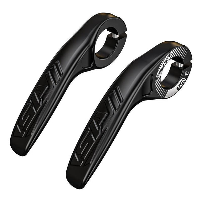 Black Ultralight Ergonomic Bike Bar Ends