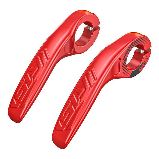 Red Ultralight Ergonomic Bike Bar Ends