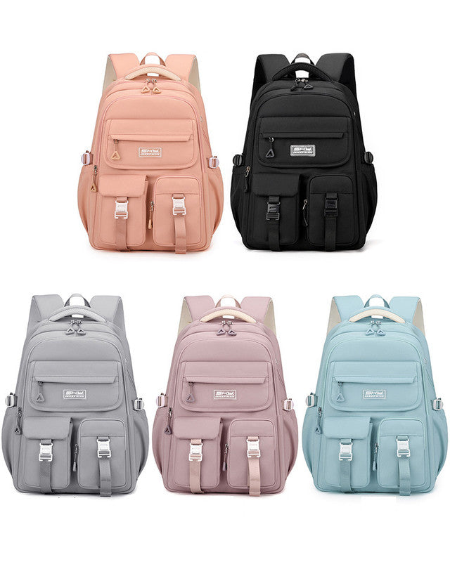 Pink Large Capacity Waterproof Student Backpack – product detail