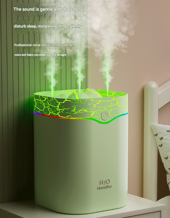 Green Volcano Style 2L Cool Mist Humidifier