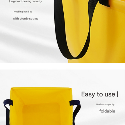 Green 25L Collapsible Bucket - Heavy-Duty PVC Waterproof Folding Pail for Fishing, Camping & Car Washing