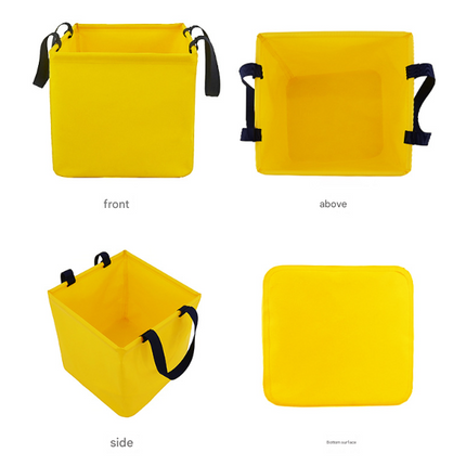 Blue 25L Collapsible Bucket – shape and profile