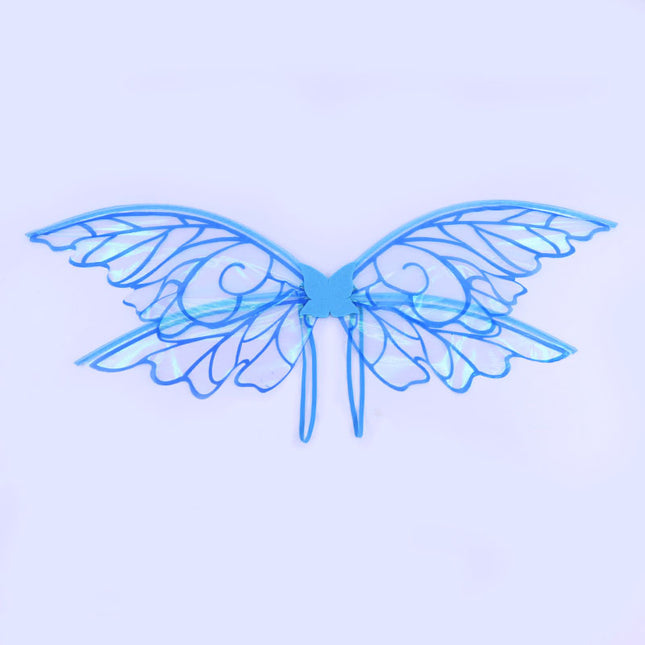 Blue Enchanting Iridescent Fairy Wings