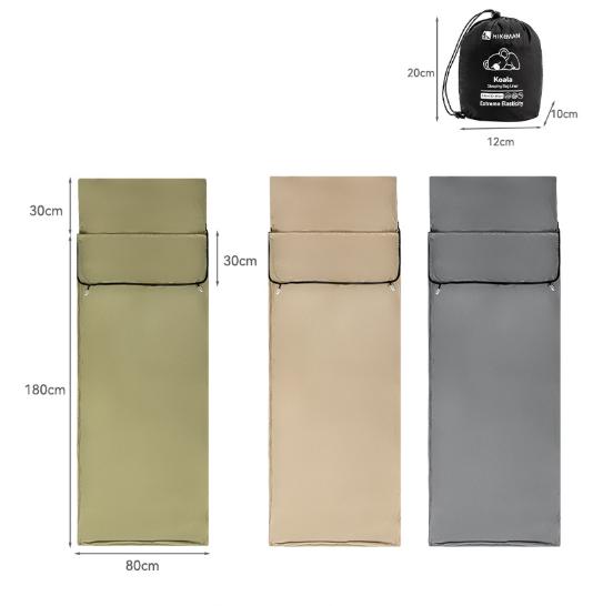 Grey Ultra-Stretch Sleeping Bag Liner – product detail